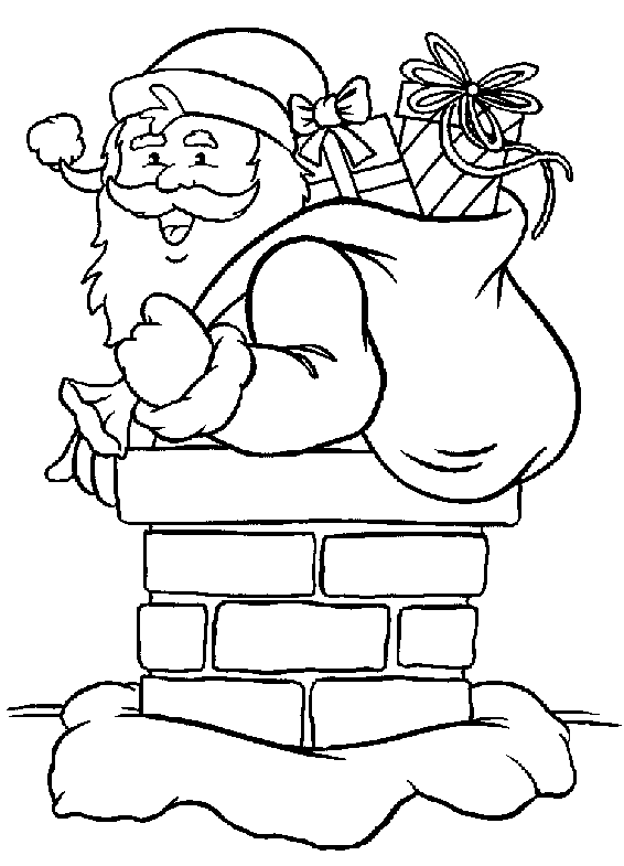 Coloriage De Pere Noel A Imprimer